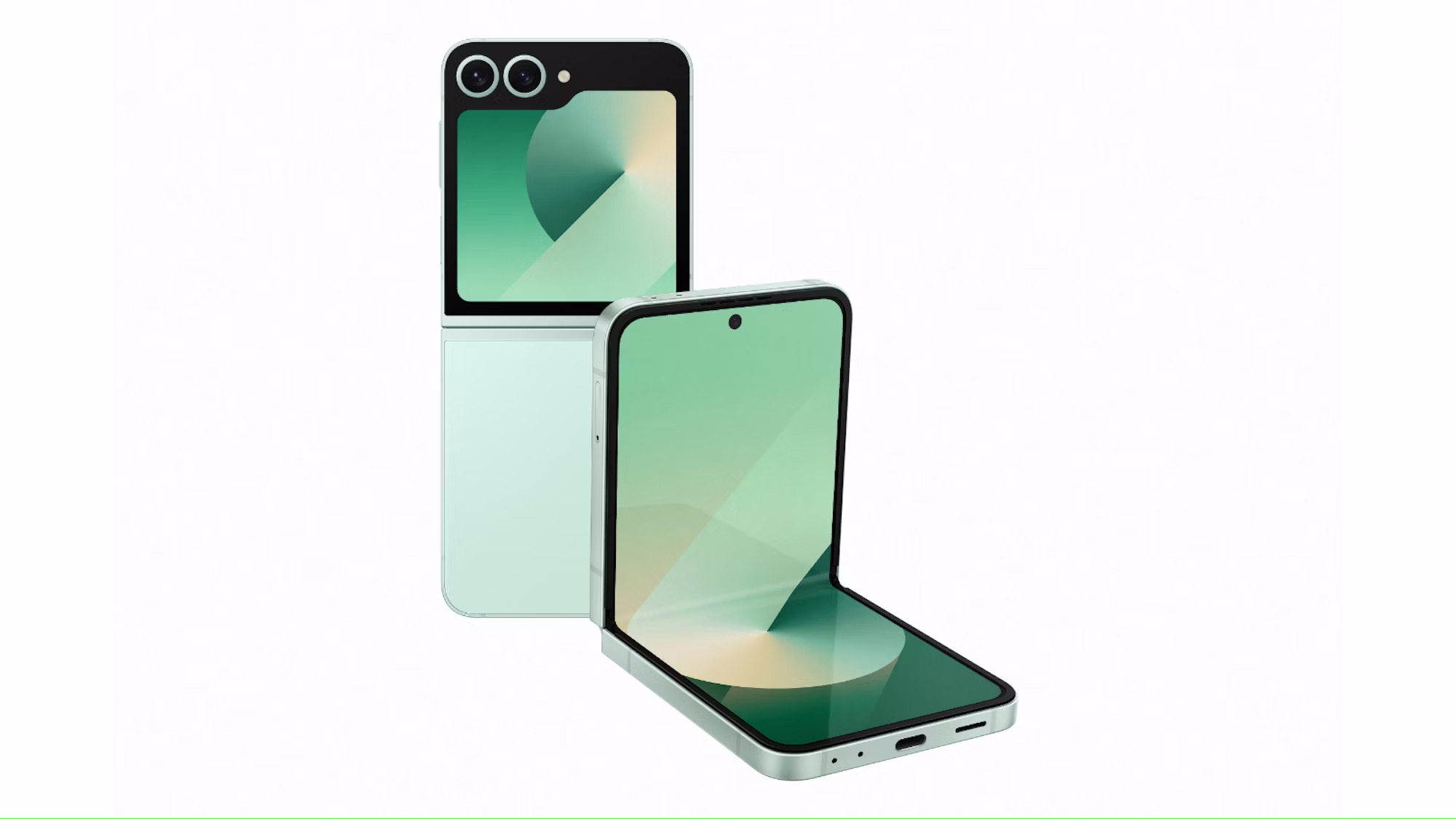 Galaxy Z Flip6、ライトグリーン