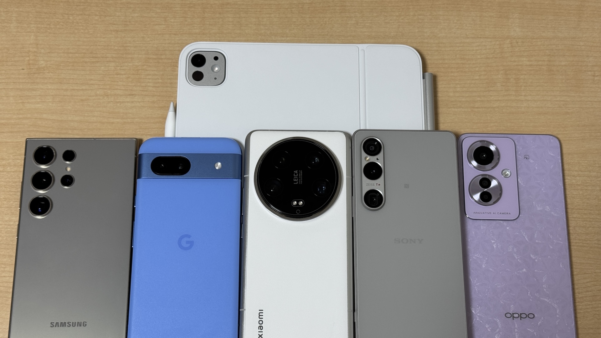 Galaxy S24 Ultra、Pixel8a、M4 iPad Pro 11インチ、Xiaomi 14 Ultra、Xperia 1 VI、OPPO Reno11 A