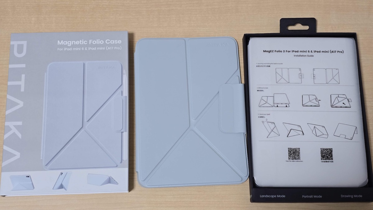 PITAKA iPad mini7 ケース(A17 Pro, 2024, 第7世代) MagEZ Folio 2