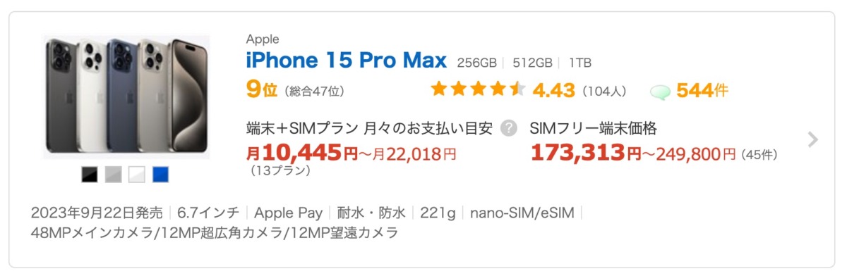 iPhone 15 Pro Max